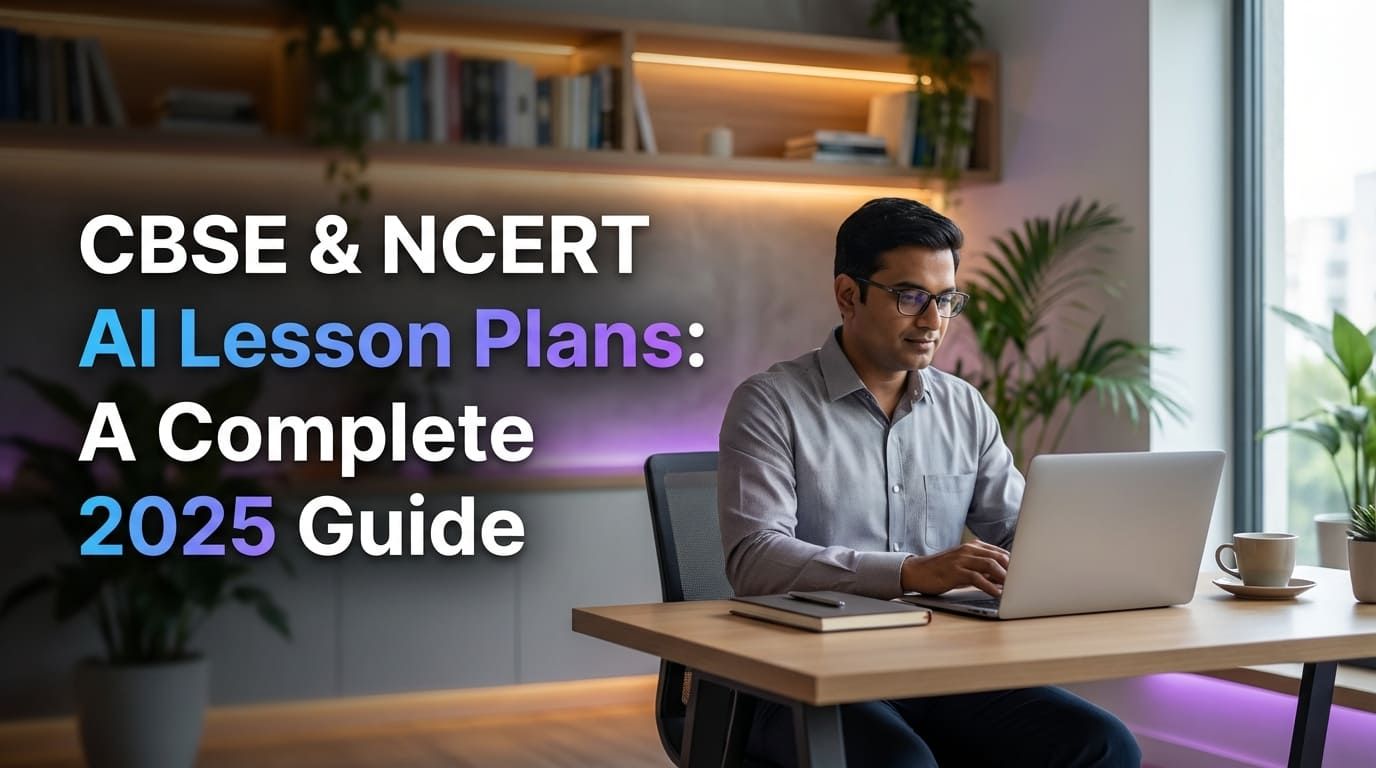 Screenshot of CGF’s AI Lesson Plan Builder showcasing CBSE-aligned lesson generation for Indian classrooms - CrazyGoldFish AI-powered educational assessment platform