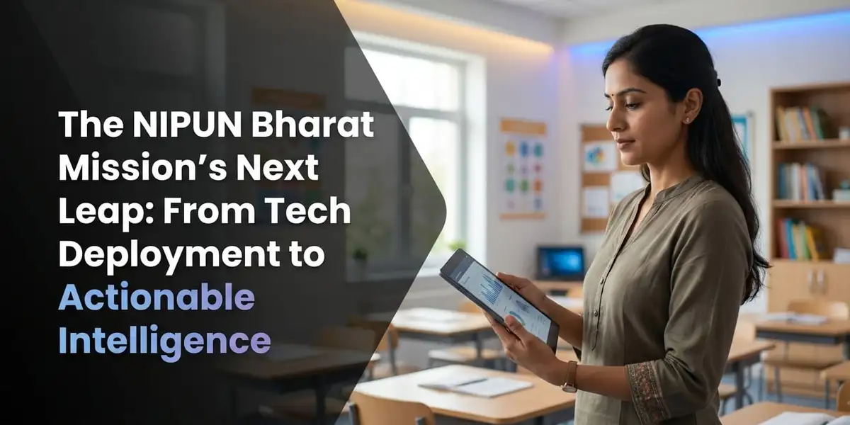 AI-powered classroom with students, teacher, and policymakers using real-time learning data under the NIPUN Bharat Mission. - CrazyGoldFish AI-powered educational assessment platform