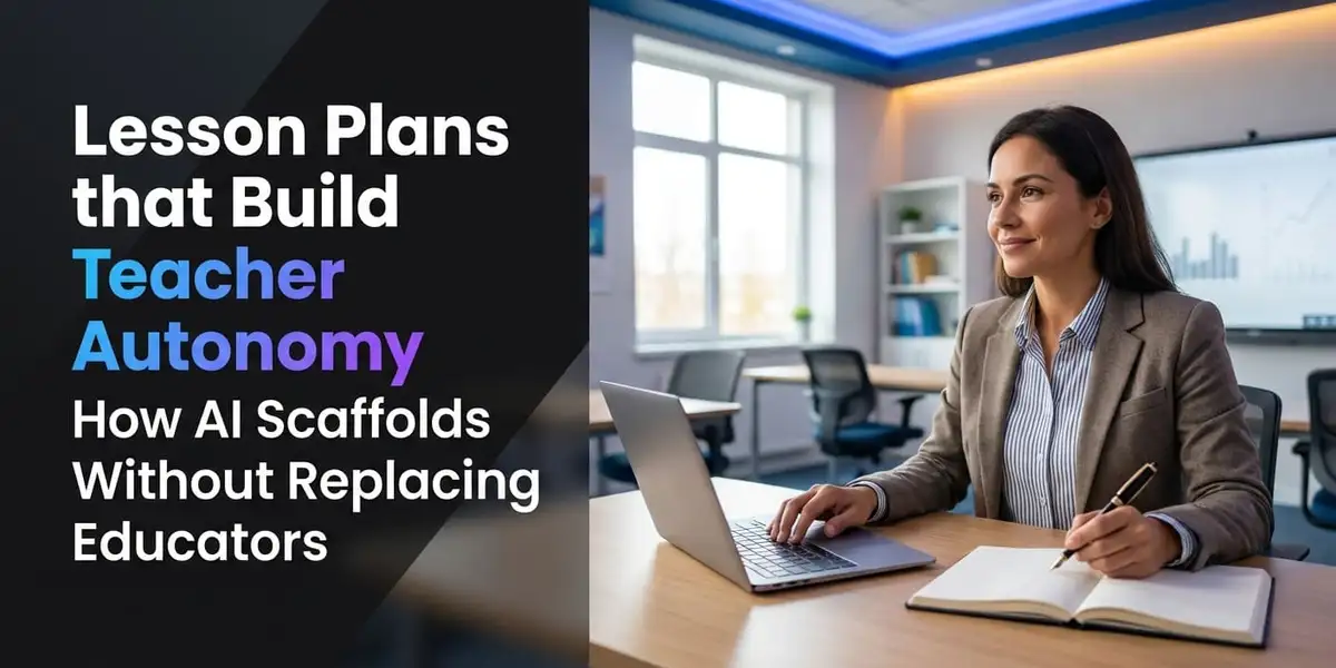 Lesson Plans that Build Teacher Autonomy: How AI Scaffolds Without Replacing Educators - CrazyGoldFish AI-powered educational assessment platform