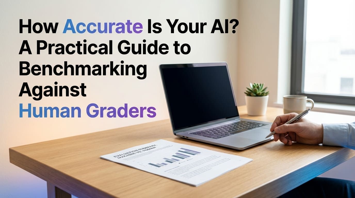 Benchmarking AI against human graders — evaluation workflow visualization - CrazyGoldFish AI-powered educational assessment platform