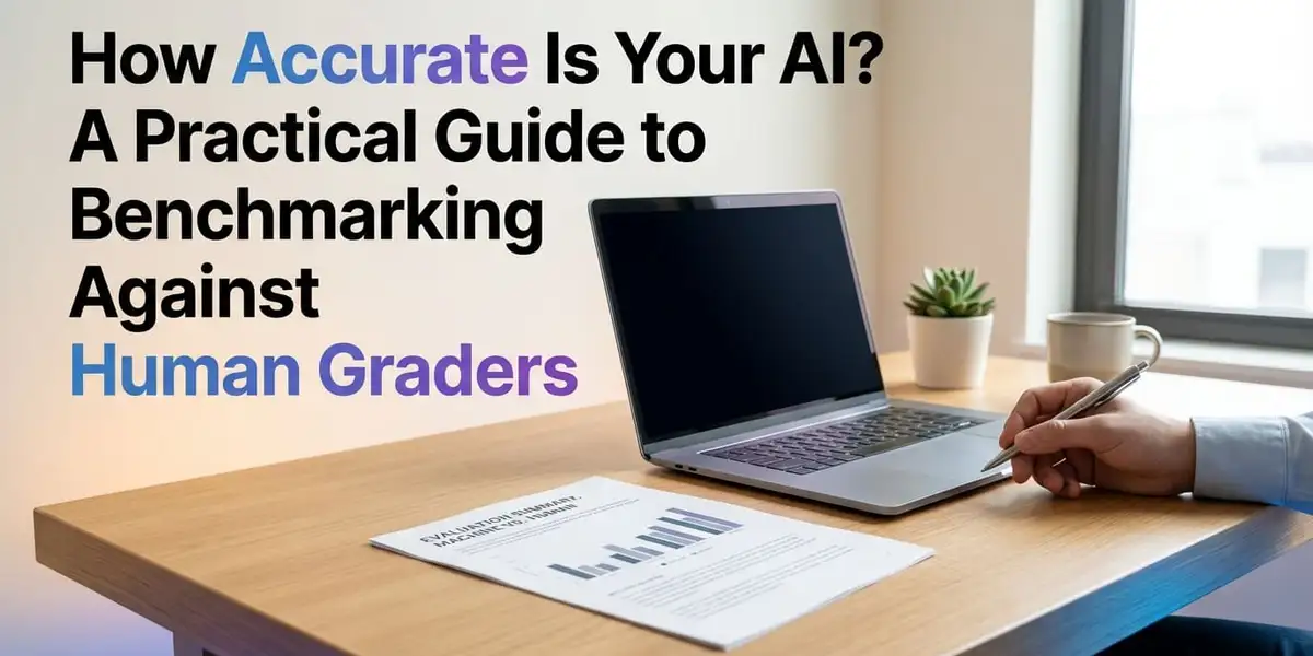 Benchmarking AI against human graders — evaluation workflow visualization - CrazyGoldFish AI-powered educational assessment platform