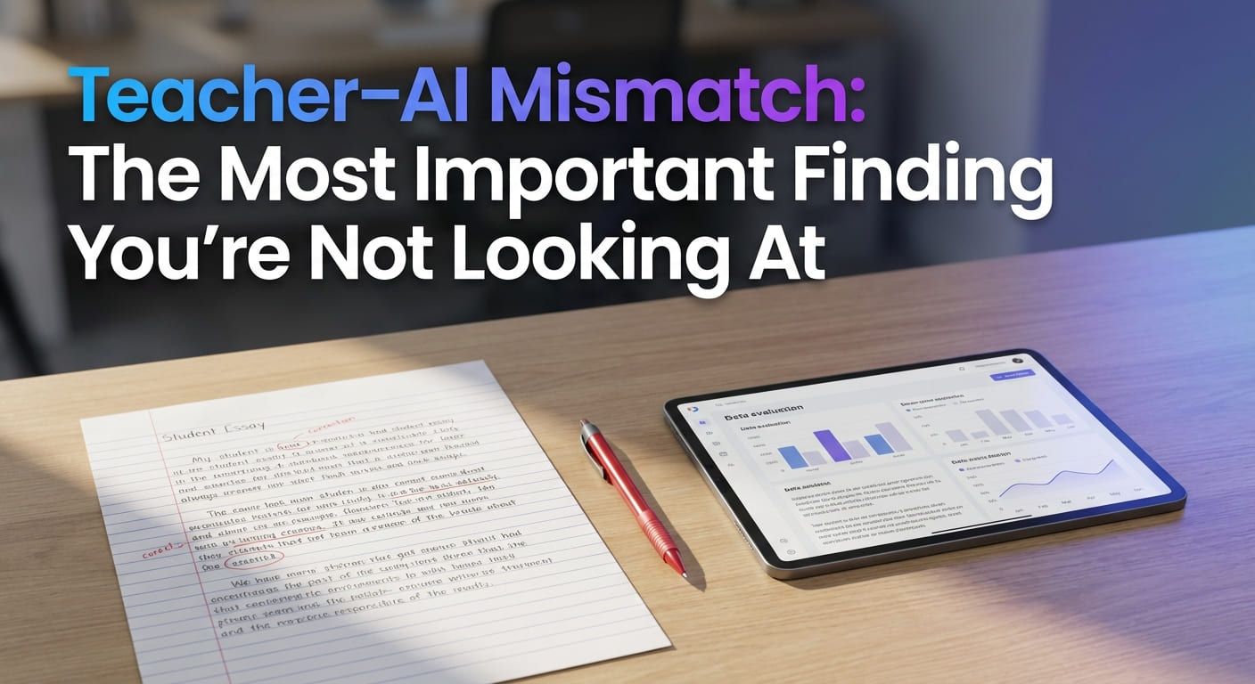 Visualization of human and AI grading divergence in handwritten evaluation - CrazyGoldFish AI-powered educational assessment platform