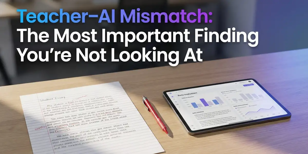 Visualization of human and AI grading divergence in handwritten evaluation - CrazyGoldFish AI-powered educational assessment platform